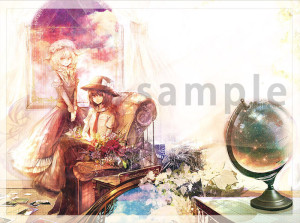 東方Project油絵「メリー、宇佐見蓮子」 絵師「Mik-cis」様